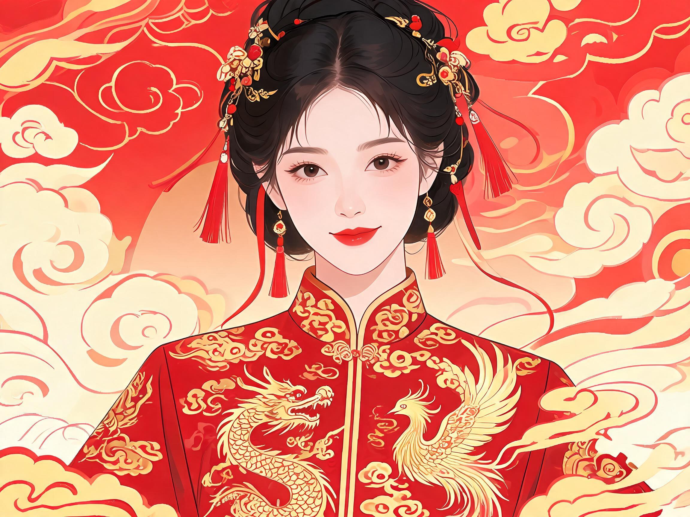 国潮插画画风示例